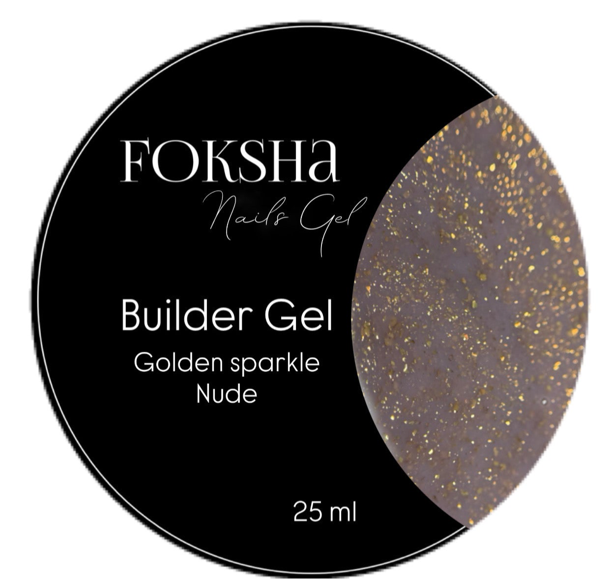 Builder Gel Golden sparkle Nude